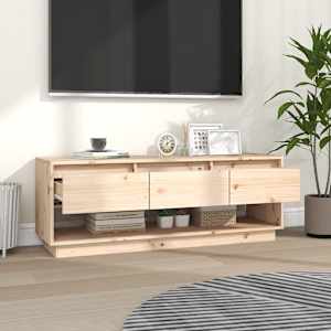 TV skříňka 110,5 x 34 x 40 cm masivní borové dřevo - obrázek 7