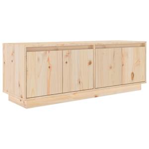 TV skříňka 110 x 34 x 40 cm masivní borové dřevo - obrázek 2