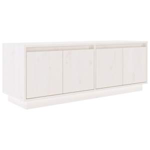 vidaXL telerikapp, valge, 110 x 34 x 40 cm, m&auml;nnipuit