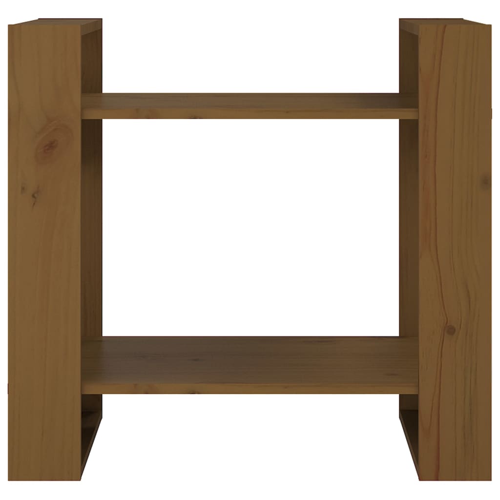 

vidaXL Boekenkast/kamerscherm 60x35x57 cm massief hout honingbruin