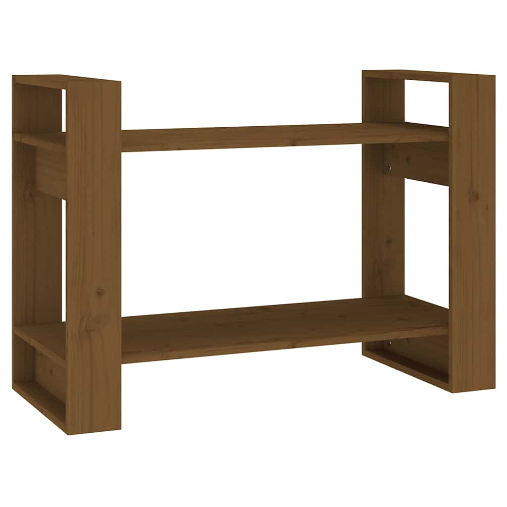 vidaXL Knihovna/dělicí stěna medově hnědá 80x35x56,5 cm masivní dřevo