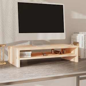 Stojan na monitor 50 x 24 x 13 cm masivní borové dřevo - obrázek 3
