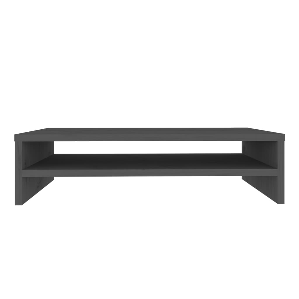 Monitor Stand Grey 50x24x13 Cm Solid Wood Pine VidaXL 14 width=274