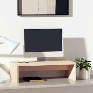Stojan na monitor 50 x 27 x 15 cm masivní borové dřevo - obrázek 3