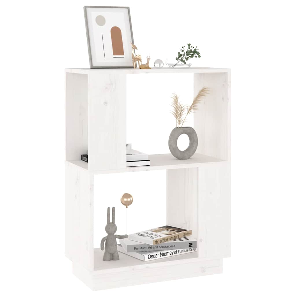 Bibliothèque Séparateur de Pièce 51x25x70 cm Bois de Pin Solide Etagère