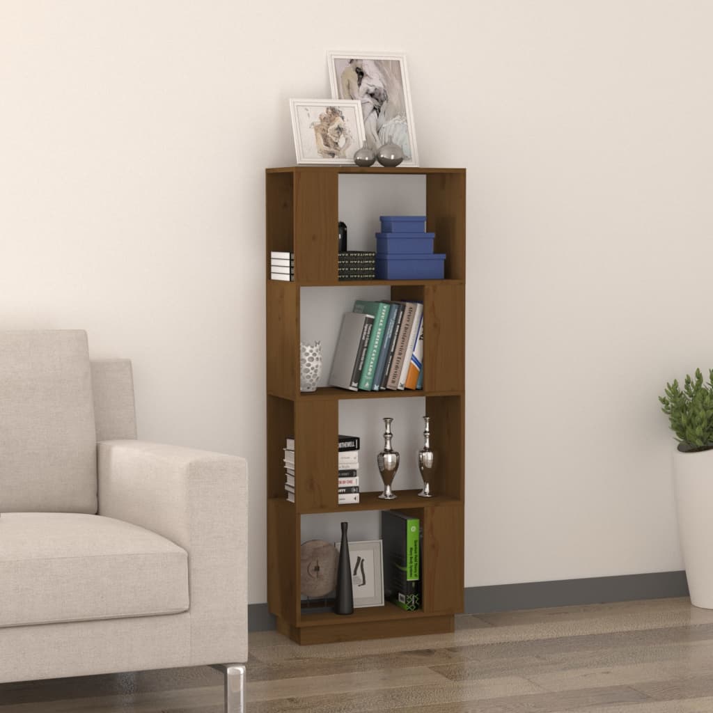 

vidaXL Boekenkast/kamerscherm 51x25x132 cm grenenhout honingbruin