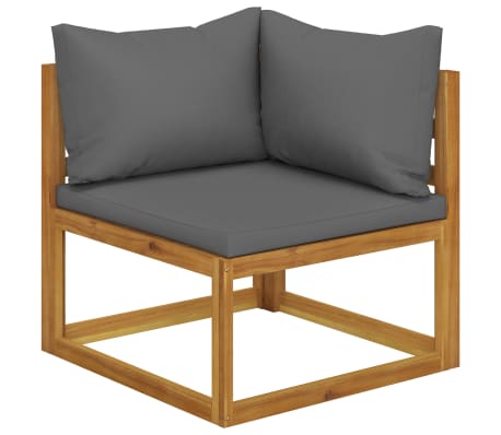 vidaXL 4-Seater Garden Sofa with Cushions Solid Wood Acacia (UK/IE/FI/NO only)