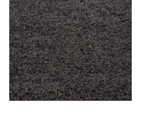 vidaXL Chlpatý koberec s vysokým vlasom antracitový 200x290 cm