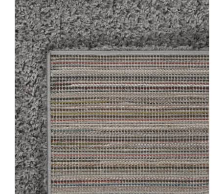 vidaXL Tapis shaggy à poils longs Gris 80x150 cm