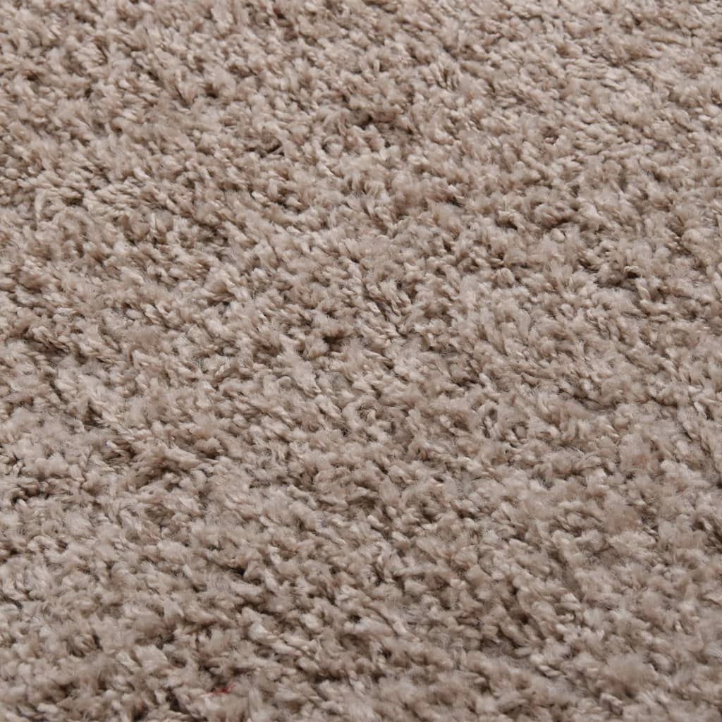  Chlpatý koberec s vysokým vlasom béžový 120x170 cm