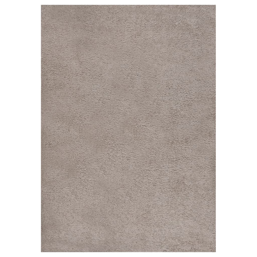 vidaXL Covor Shaggy, fir lung, bej, 120×170 cm 120x170 imagine noua