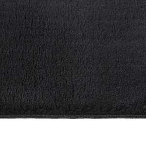 vidaXL Kilimas, juodas, 120x170cm, skalbiamas, trumpi &scaron;ereliai