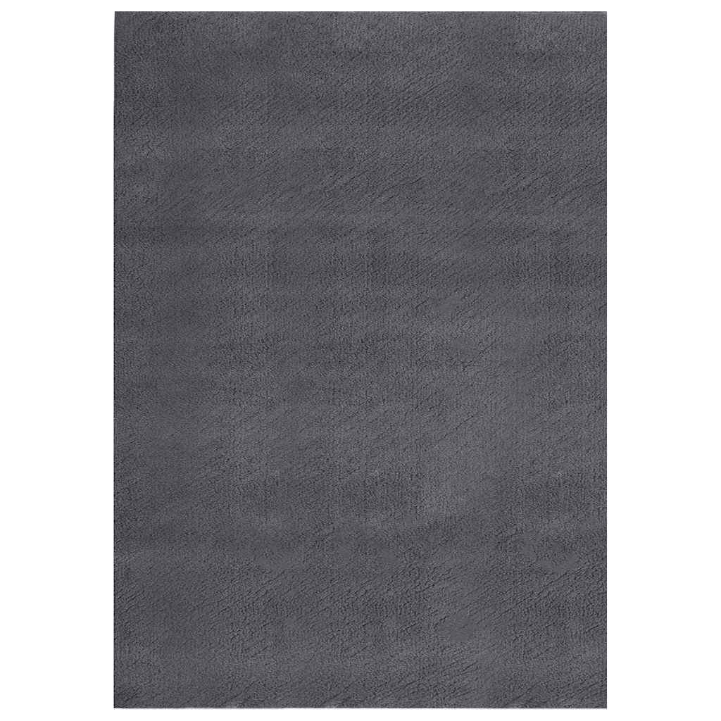 vidaXL Perivi pahuljasti tepih 160 x 230 cm protuklizni antracit