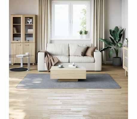 vidaXL Tapis shaggy doux lavable 160x230 cm Antid&eacute;rapant Gris