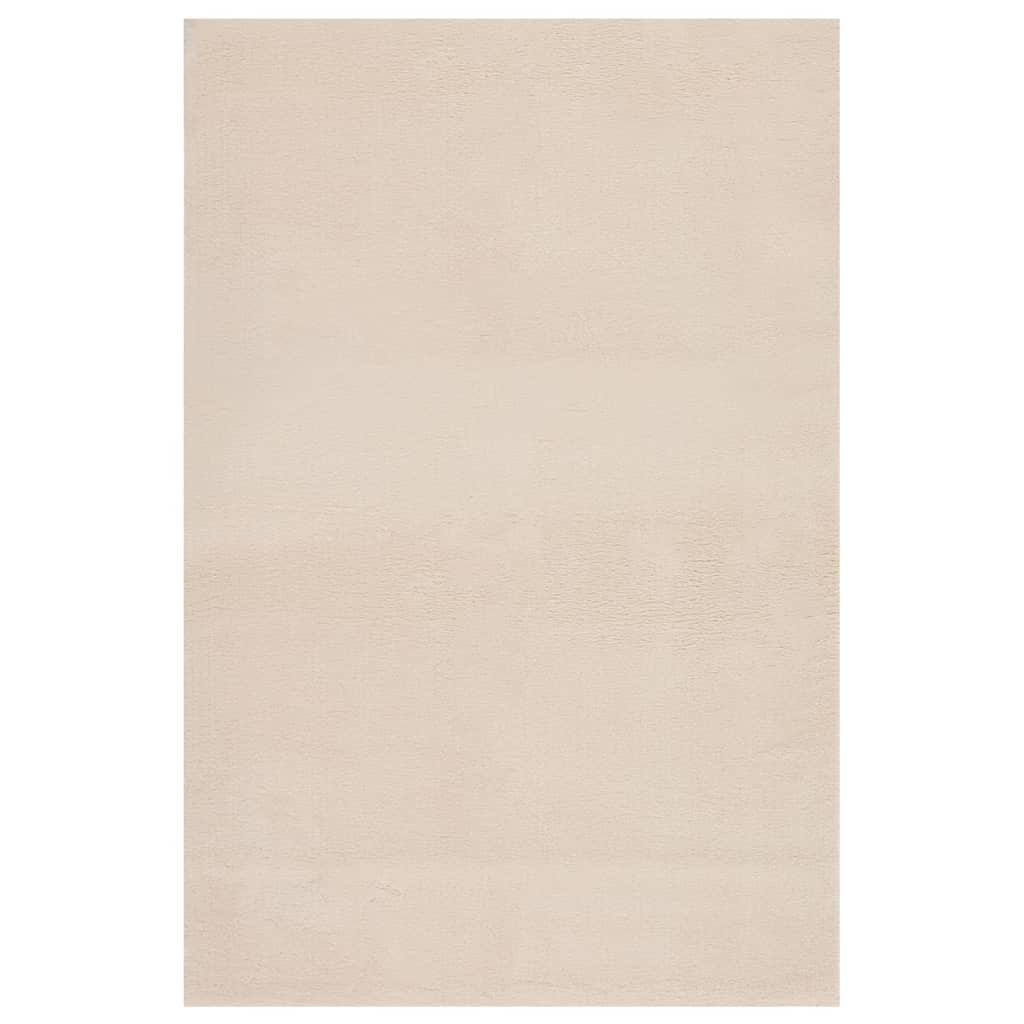 vidaXL Matto pestävä pehmeä pörröinen 200×290 cm liukumaton beige