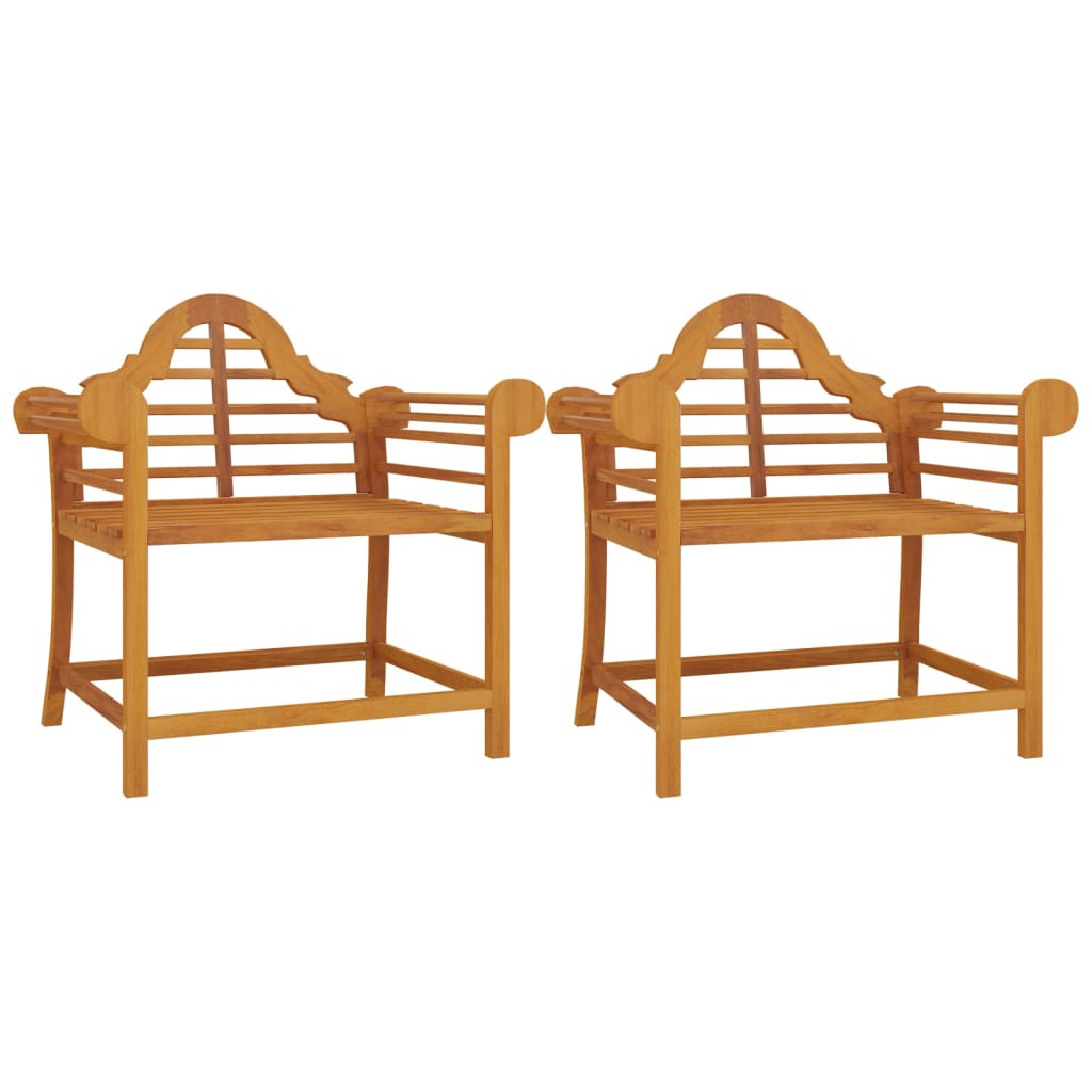 vidaXL Zahradní židle 2 ks 91 x 62 x 94 cm masivní teakové dřevo