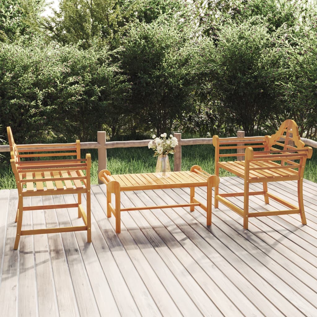 vidaXL Chaises de jardin 2 pcs 91x62x94 cm Bois de teck solide