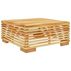 Zahradní podnožka s tmavě šedými poduškami masivní teak - obrázek 6