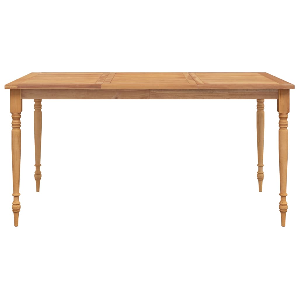 vidaXL Tafel Batavia 150x90x75 cm massief teakhout afbeelding