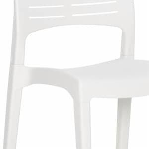 Zahradní židle 2 ks bílé polypropylen - obrázek 9