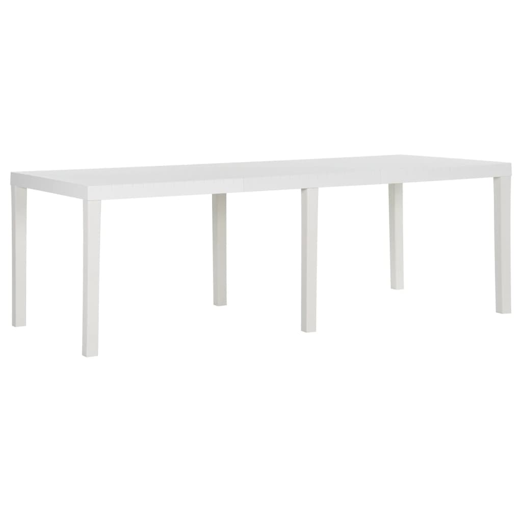  Garden Table PP Outdoor Patio Dining Table Furniture Anthracite/White vidaXL