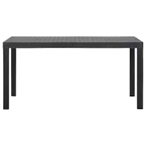 vidaXL Vrtni stol 150 x 90 x 72 cm PP antracit