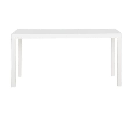 vidaXL Τραπέζι Κήπου Λευκό 150 x 90 x 72 εκ. από Πολυπροπυλένιο