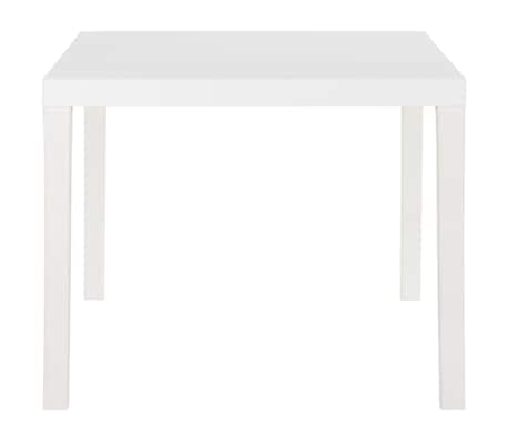 VidaXL Table De Jardin Blanche 89 Cm En Plastique – Robuste, Légère Et Facile D'Entretien