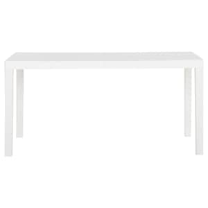 vidaXL Τραπέζι Κήπου Λευκό 150 x 90 x 72 εκ. από Πολυπροπυλένιο