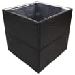 vidaXL Pflanzkübel Schwarz 80x80x80 cm Poly Rattan vidaXL.at