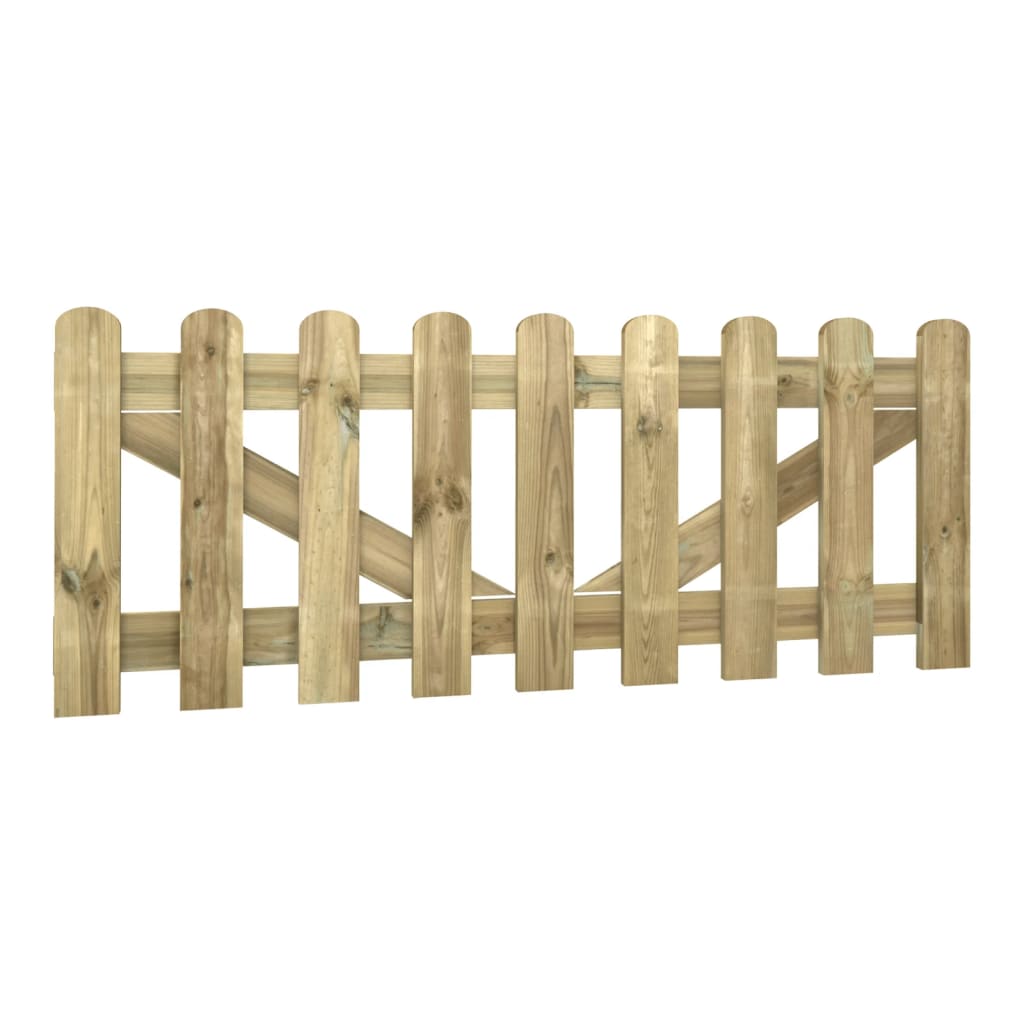 

vidaXL Hekken 2 st 60x300 cm geïmpregneerd massief grenenhout