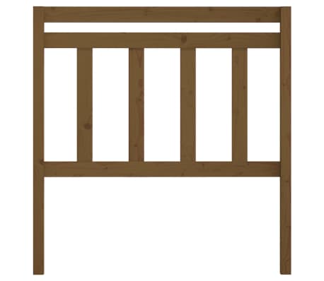 vidaXL Tăblie de pat, maro miere, 81x4x100 cm, lemn masiv de pin