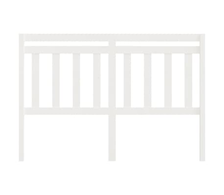 vidaXL Bed Headboard White 140x4x100 cm Solid Wood Pine