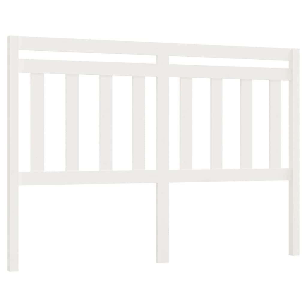 vidaXL Hoofdbord 156x4x100 cm massief grenenhout wit, foto 3