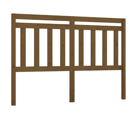 vidaXL T&ecirc;te de lit Marron miel 156x4x100 cm Bois massif de pin