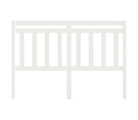 vidaXL Cabecero de cama madera maciza de pino blanco 166x4x100 cm