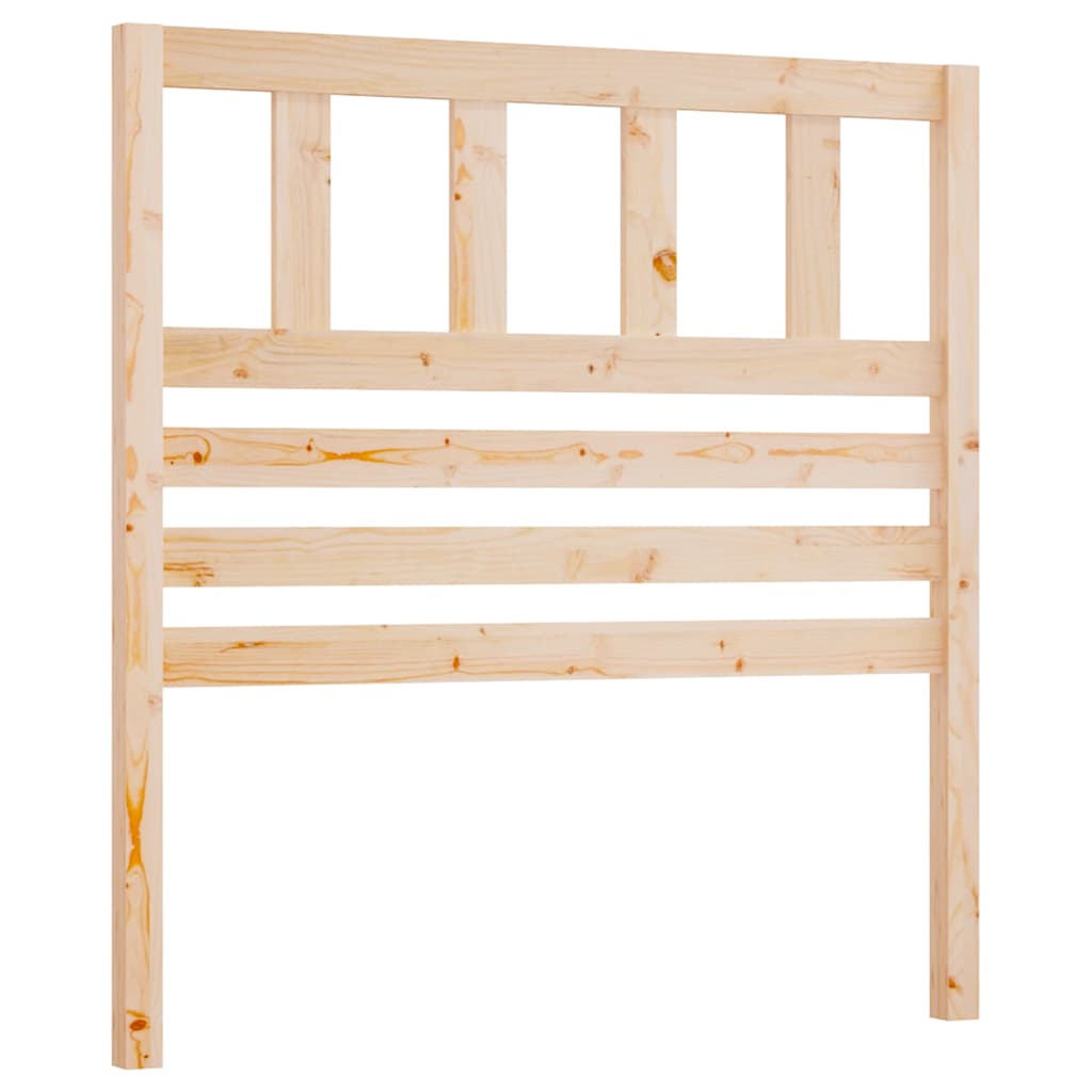 Posteljno vzglavje 96x4x100 cm trdna borovina