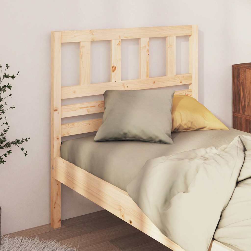 vidaXL sengegærde 96x4x100 cm massivt fyrretræ billede