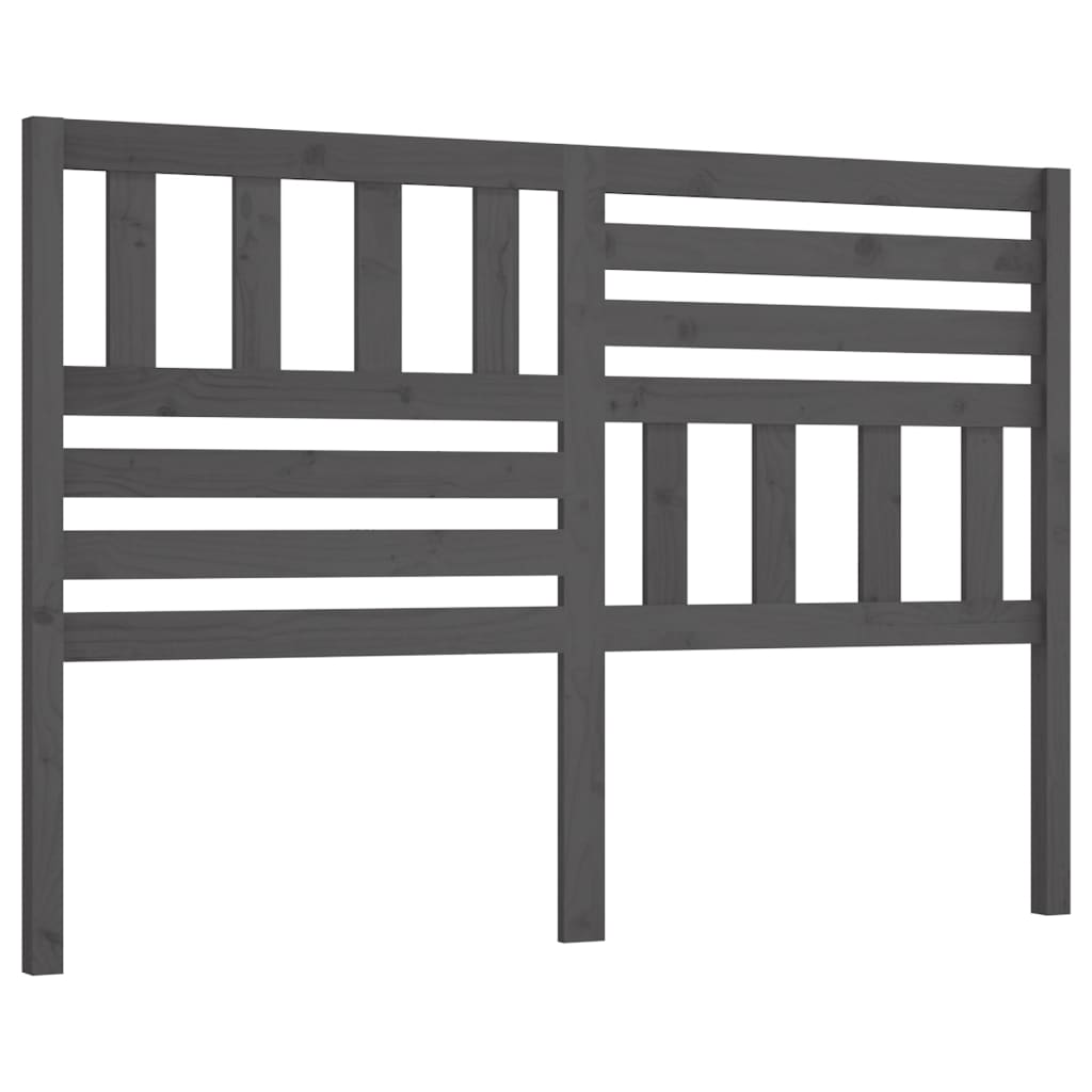 vidaXL Čelo postele šedé 141 x 4 x 100 cm masivní borovice