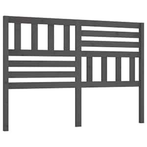 Čelo postele šedé 141 x 4 x 100 cm masivní borovice - obrázek 2