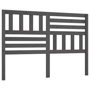Čelo postele šedé 146 x 4 x 100 cm masivní borovice - obrázek 2