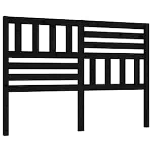 Čelo postele černé 166 x 4 x 100 cm masivní borovice - obrázek 2
