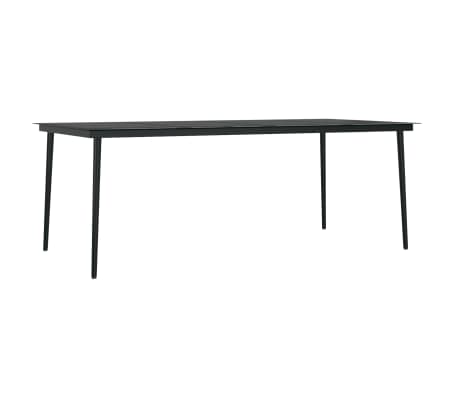 vidaXL 7-delige Tuinset zwart