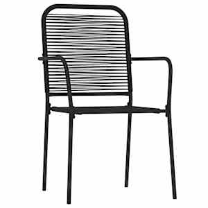 vidaXL 7-delige Tuinset zwart