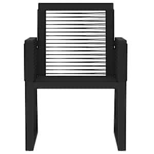 5dílný zahradní jídelní set černý - obrázek 4