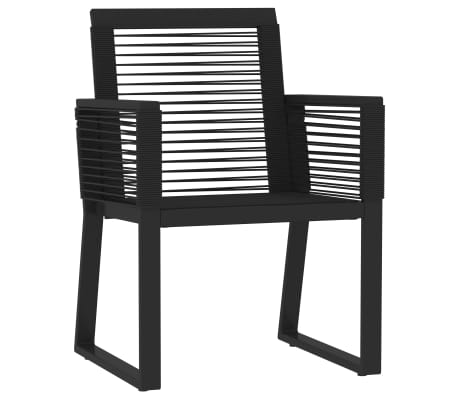 vidaXL 7-delige Tuinset zwart