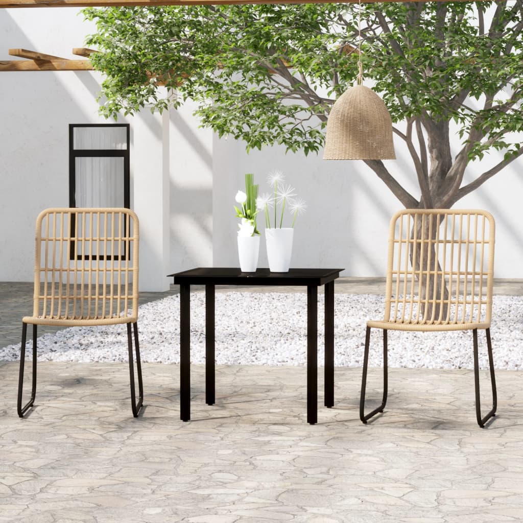 Vidaxl Set De Mobilier Pentru Gradina, 3 Piese, Stejar