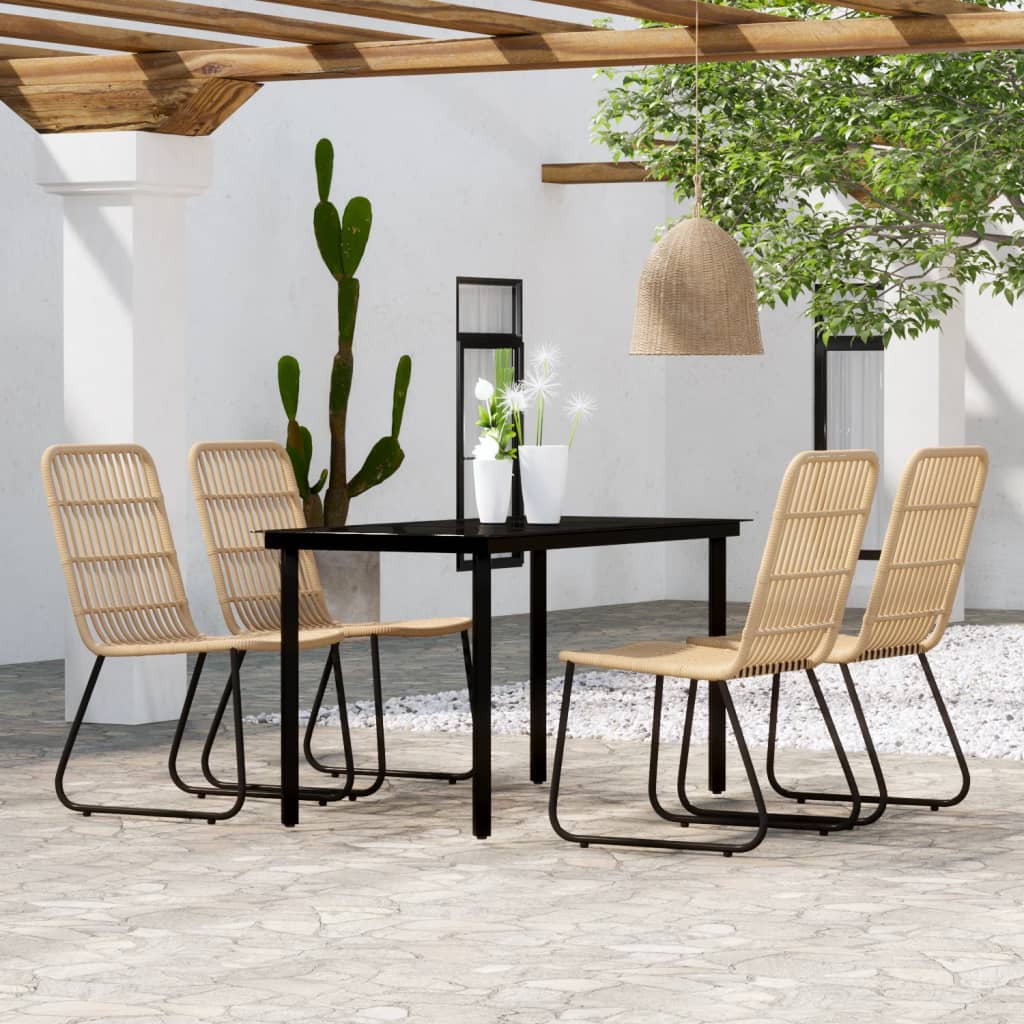 vidaXL Ensemble de salle à manger de jardin 5 pcs Chêne