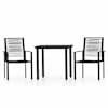 vidaXL 3-osaline aiam&ouml;&ouml;bli komplekt, must