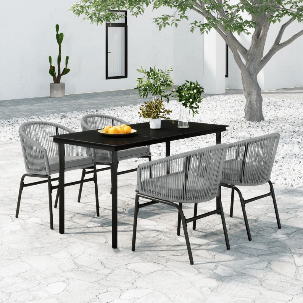 vidaXL Set mobilier pentru grădină, 5 piese, antracit Antracit